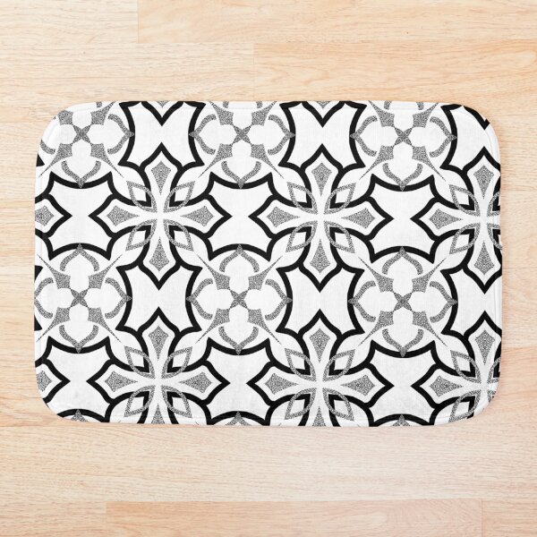 Item preview, Geometric Monochromatic Dotwork Mandala Pattern designed and sold by Anicatattoos.