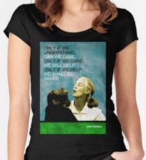 Jane Goodall Quote Women's Fitted Scoop T-Shirt
