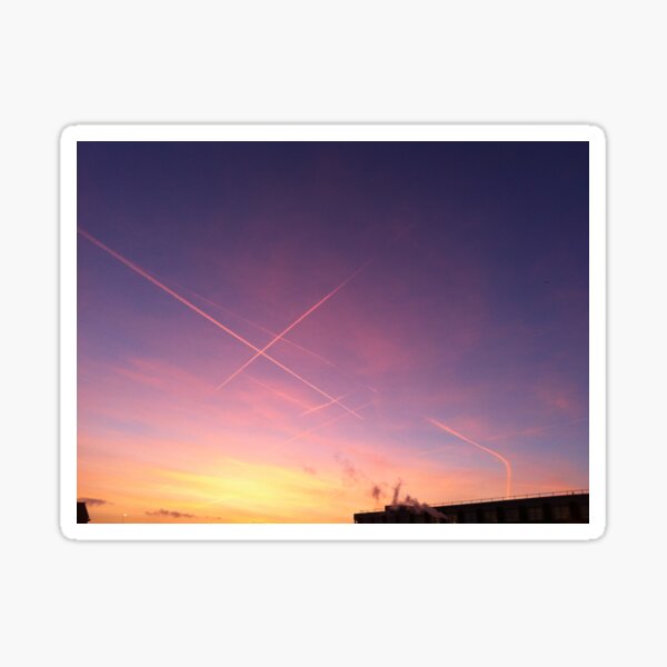 Checkerboard sunrise Sticker