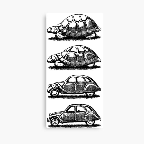 Citroen 2CV Evolution Canvas Print