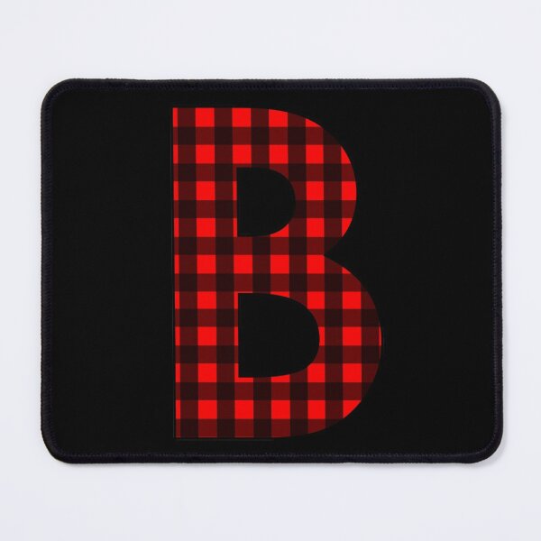 The Letter B - Monogram in Red and Black Buffalo Plaid Poster for Sale by  Bumblefuzzies