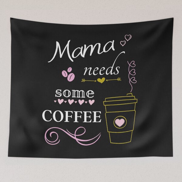 Item preview, Mama Needs Some Coffee asat  designed and sold by Ink-and-Thread.