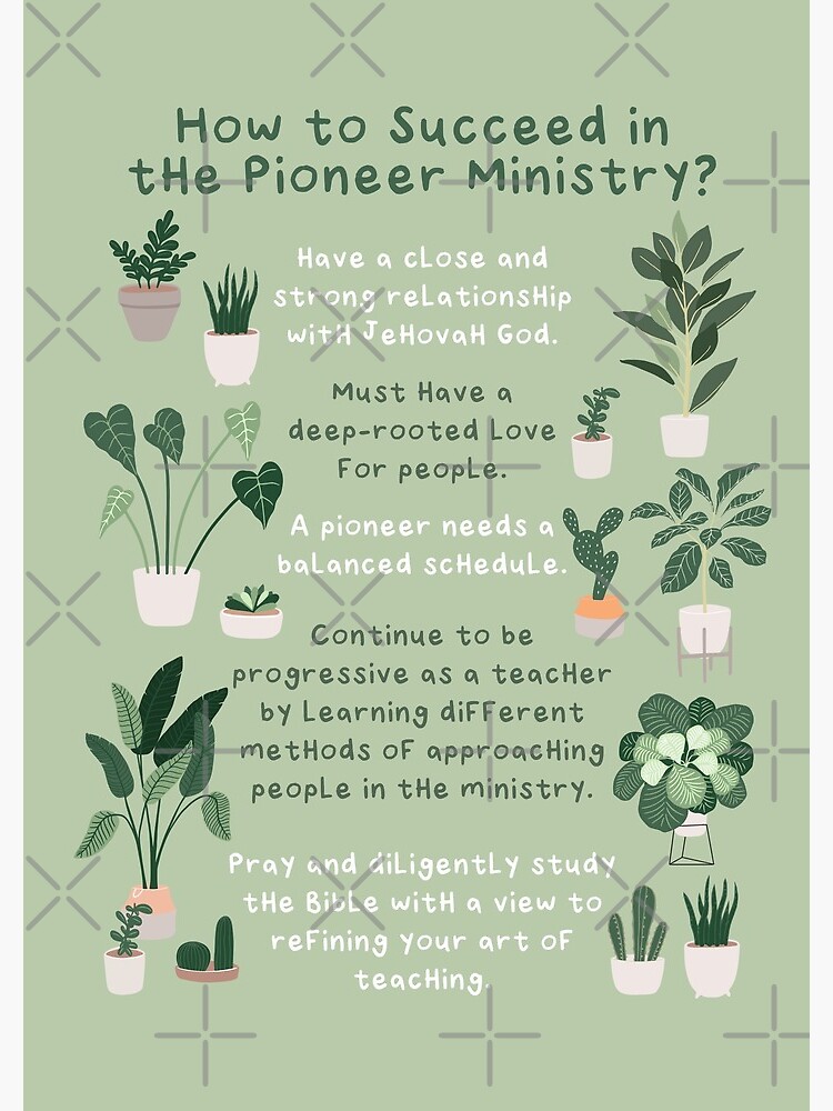 How to Succeed in the Pioneer Ministry? by JenielsonDesign