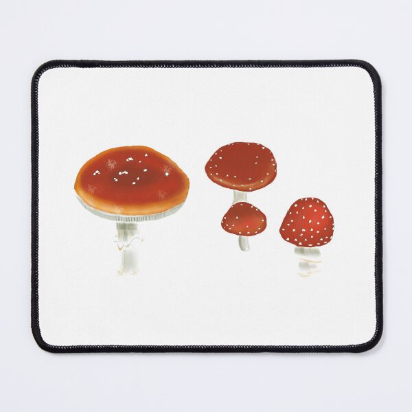 Red Toadstools Mouse Pad