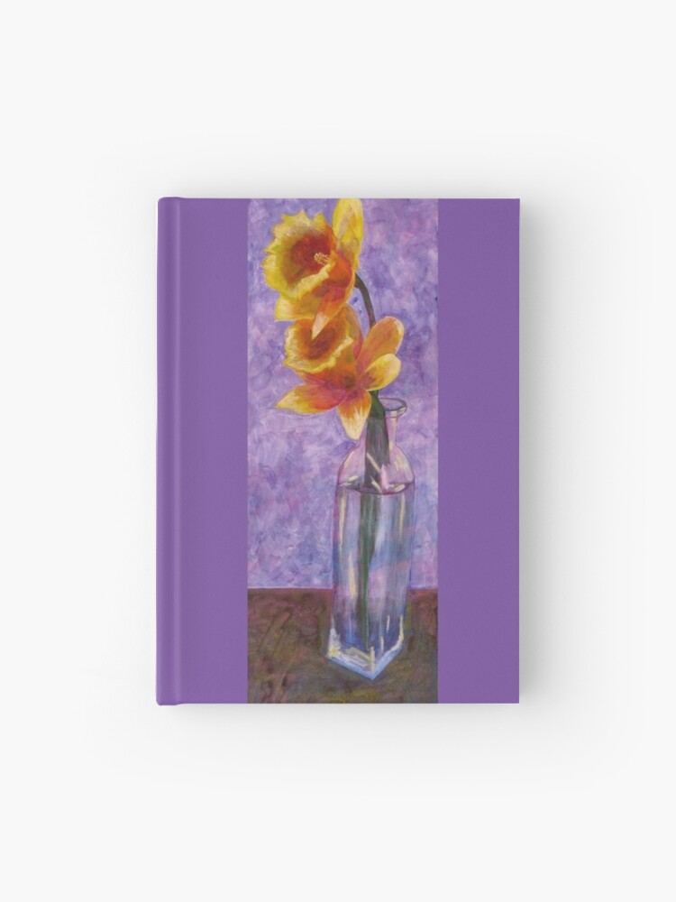 Thumbnail 1 of 3, Journal, Daffodils in a Glass Vase designed and sold by ByFitsAndStarts.