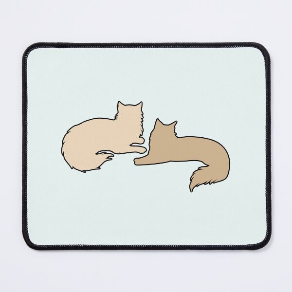 Item preview, Eve & Jacob Lounging Around (Two Beige Cats) designed and sold by andmarstan.