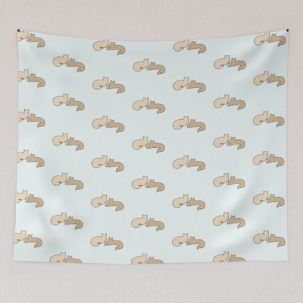 Item preview, Eve & Jacob Lounging Around (Two Beige Cats) designed and sold by andmarstan.