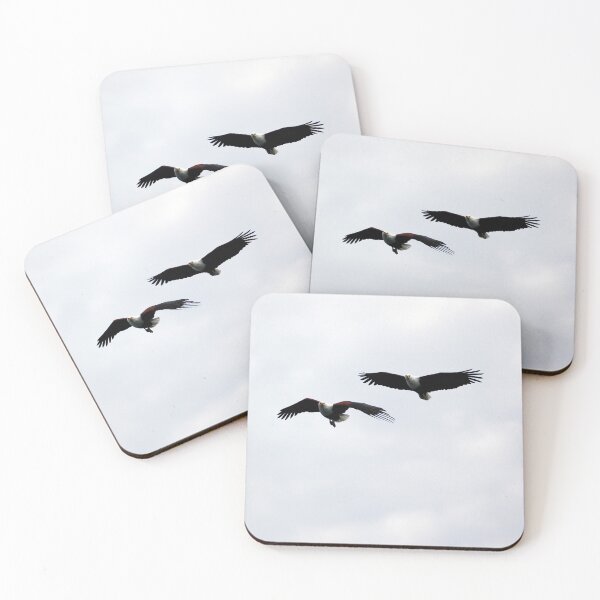 Item preview, African Fish Eagles Birds of Prey Flying designed and sold by worldways.