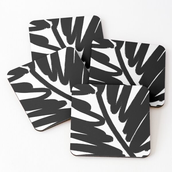 Item preview, Minimalist Leaf Bold Black and White designed and sold by babyleafshop.