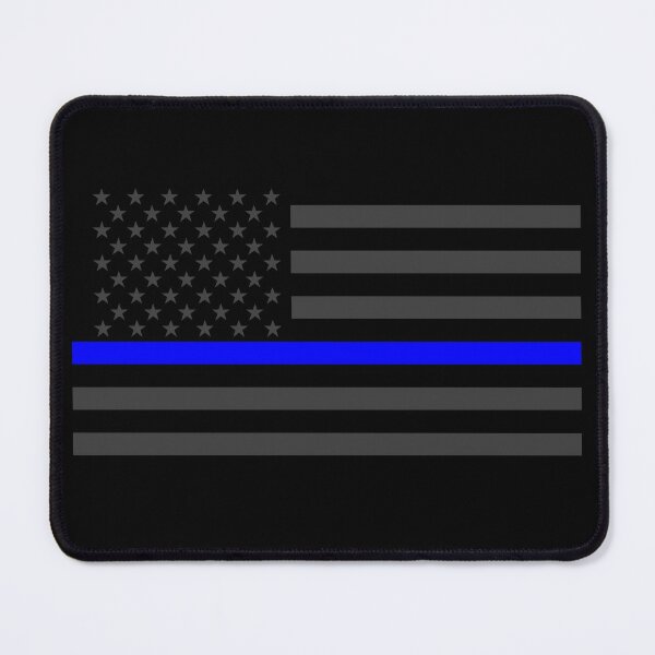 The Symbolic Thin Blue Line on American Flag Poster for Sale by Garaga