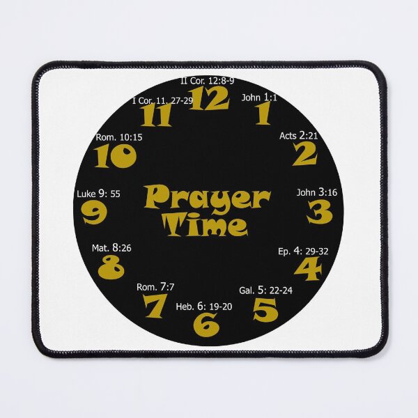 Item preview, Prayer Time Clock Black designed and sold by toddbrooney.