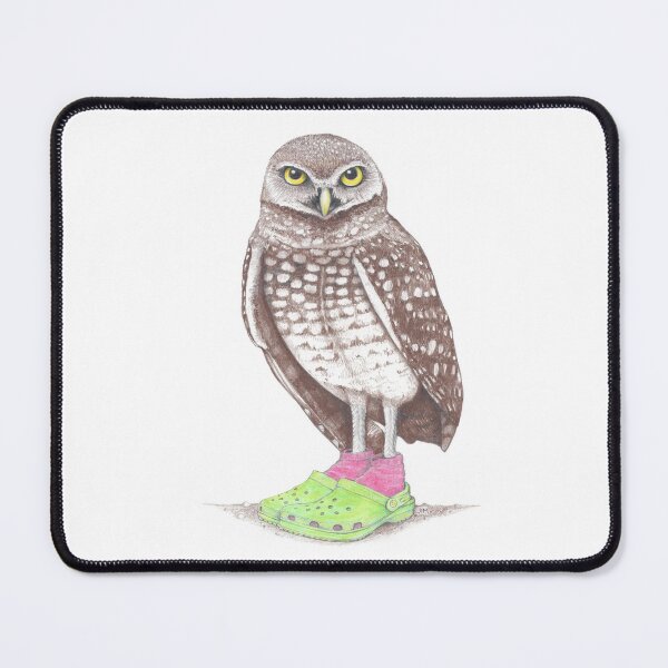Item preview, Burrowing Owl in Crocs designed and sold by JimsBirds.