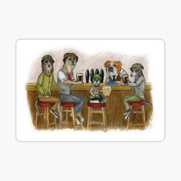 The Working Dog's pub Sticker
