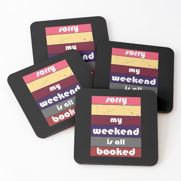 Item preview, Funny Sorry My Weekend Is All Booked - Funny Book Lover - Booked Vintage  designed and sold by FELTA.