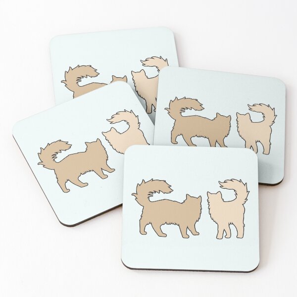 Item preview, Eve & Jacob Vibing (Two Beige Cats) designed and sold by andmarstan.