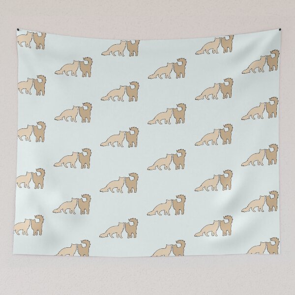 Item preview, Eve & Jacob Feeling Spicy (Two Beige Cats) designed and sold by andmarstan.