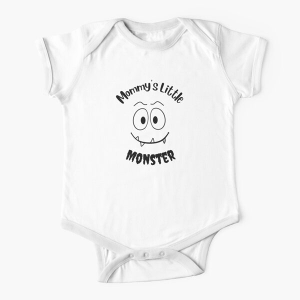 Mommy's Little Monster Short Sleeve Baby One-Piece