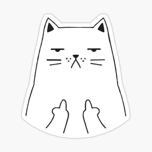 stickers voiture chat fuck - Achat en ligne