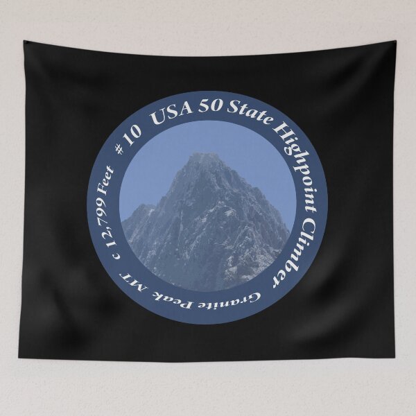 Item preview, Granite Peak MT 10 of 50 States Highpoint Climbers  designed and sold by janraydesigns.