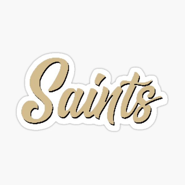 Metallic New Orleans Saints Sticker