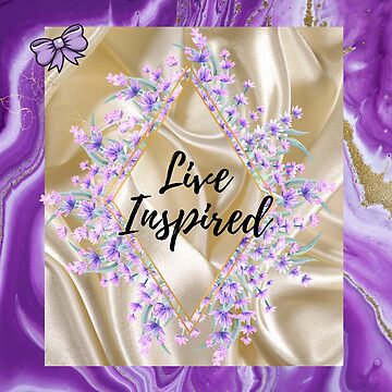 Artwork thumbnail, Live Inspired Motivational Design For Journals, Water Bottles, Masks, Coffee Mugs Gifts for Mothers, Daughters, Valentines Day, Birthday Gift, Bohemian, Peace by TreasureYourDay