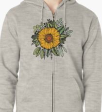 Sudadera con capucha y cremallera GIRASOL