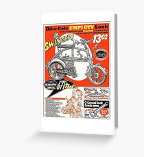 VW hotrod parts dream bike Greeting Card