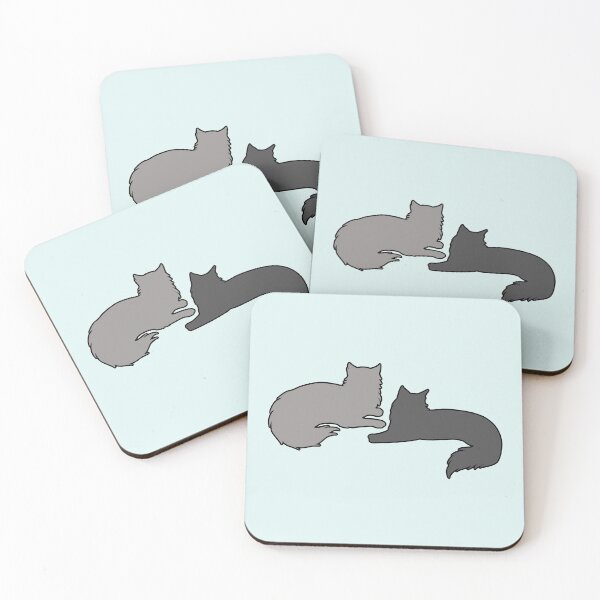 Item preview, Boomer & Lucy Lounging Around (Two Grey Cats) designed and sold by andmarstan.