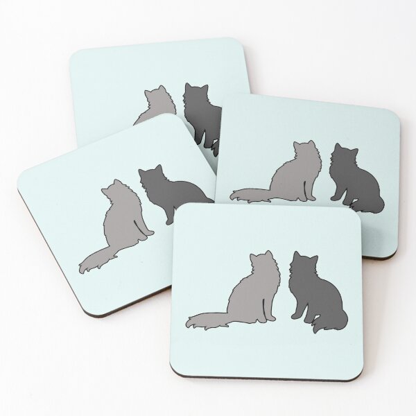 Item preview, Boomer & Lucy Twinning (Two Grey Cats) designed and sold by andmarstan.