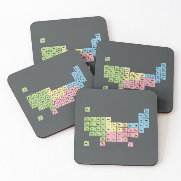 Item preview, Periodic Table of America designed and sold by Steve Lovelace.