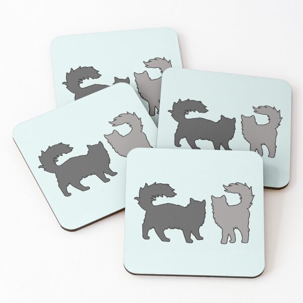 Item preview, Boomer & Lucy Vibing (Two Grey Cats) designed and sold by andmarstan.