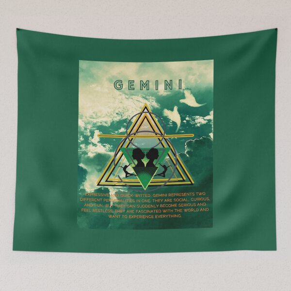 Item preview, Gemini Air Element Zodiac Poster designed and sold by Starboy Design.