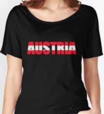 Austria Osterreich Flag Women's Relaxed Fit T-Shirt