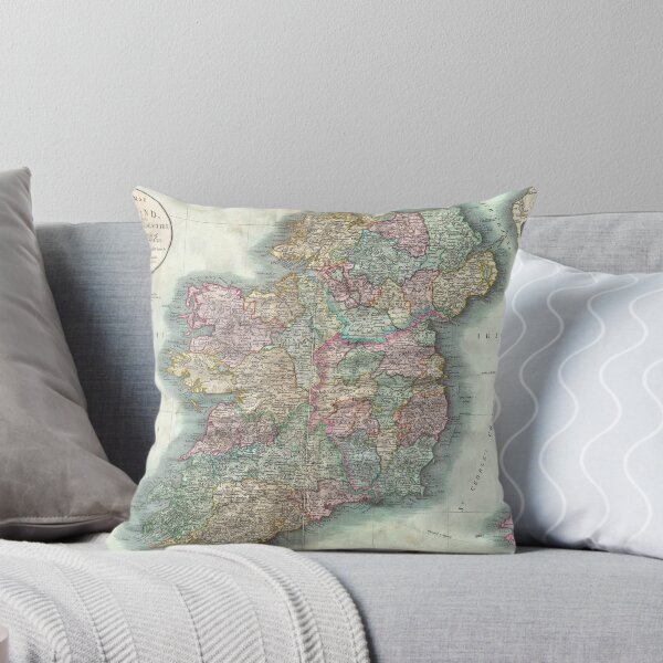 Item preview, Vintage Map of Ireland (1799) designed and sold by BravuraMedia.