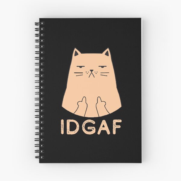 Item preview, Flipping Off Cat - An Illustrated Design Of A Cat Giving The Middle Finger - IDGAF - Available As Stickers Etc designed and sold by crazycollective.