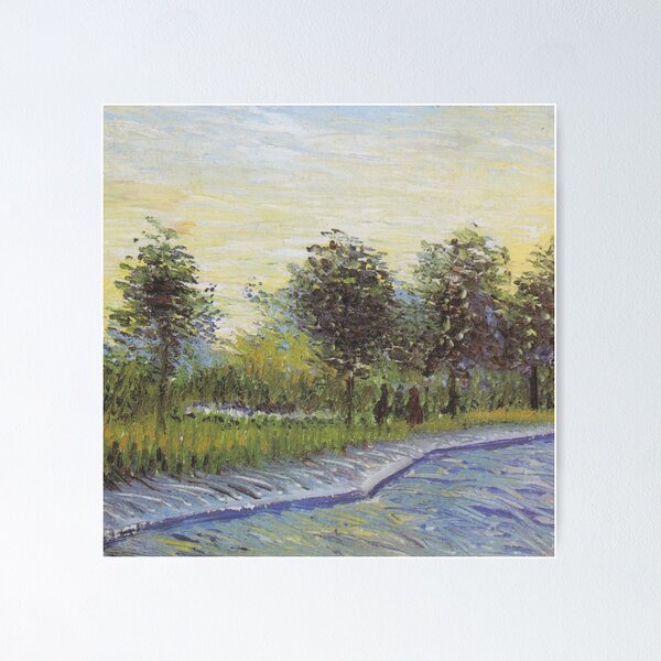 Item preview, Vincent Van Gogh Lane in Voyer Dargenson Argenson Park at Asnieres Fine Art Painting designed and sold by StacySerra.