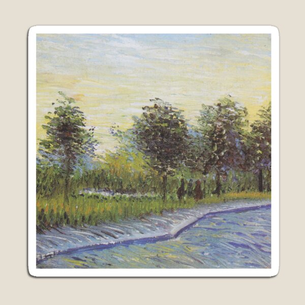 Item preview, Vincent Van Gogh Lane en Voyer Dargenson Argenson Park en Asnieres Fine Art Painting designed and sold by StacySerra.