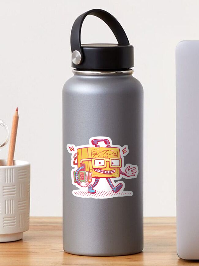 Thumbnail 1 of 3, Sticker, Back to School LunchPail Bot designed and sold by nickv47.