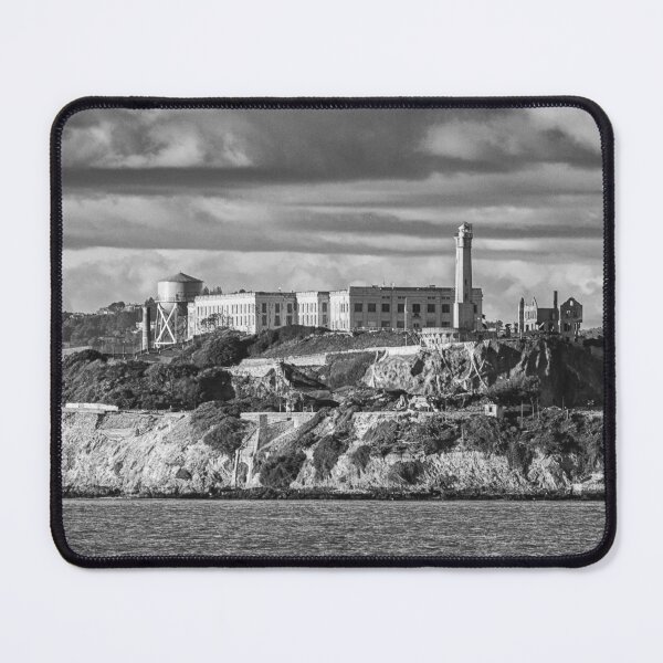 Item preview, Alcatraz Island Prison Black And White San Francisco Bay California designed and sold by Piper-Deals.