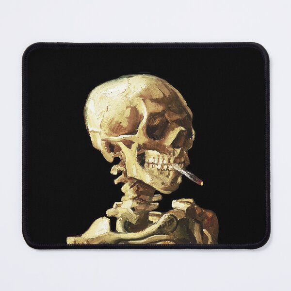 Item preview, Vincent Van Gogh - Skull of a Skeleton with Burning Cigarette designed and sold by ind3finite.