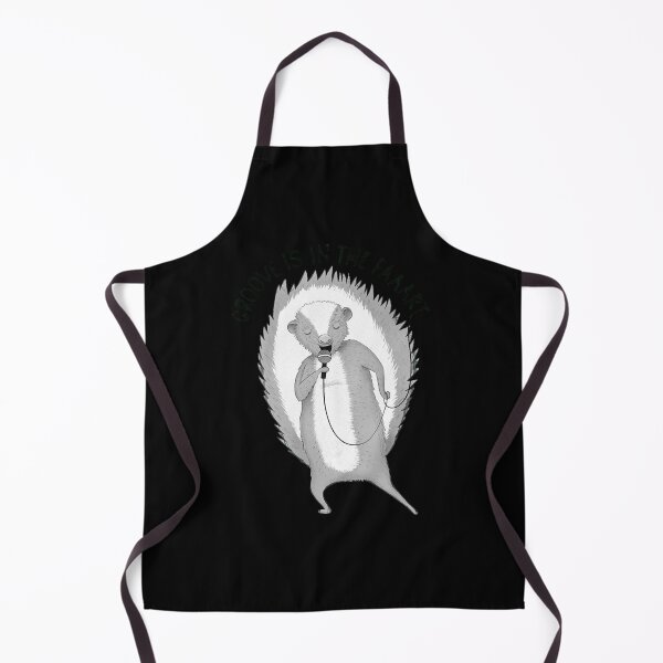 Item preview, Skunk singing Deee-Lite  Animal Karaoke  Illustration Blue  designed and sold by Lynnette36.