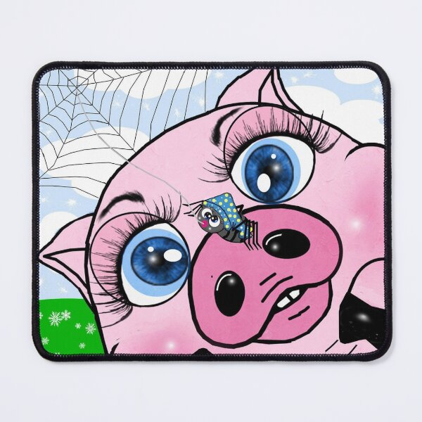 Item preview, Pink pig and spider designed and sold by Shirley cute art .