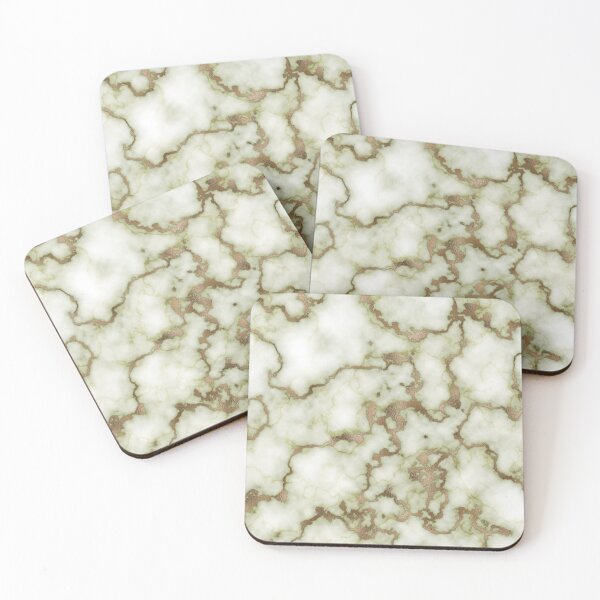 Item preview, White and Khaki Marble Gold Pattern designed and sold by amirmax.