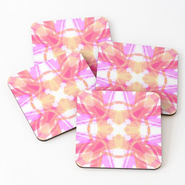 Item preview, Colorful Summer Pink Yellow White Geometric Cross Pattern Mosaic designed and sold by PatternPerfect.