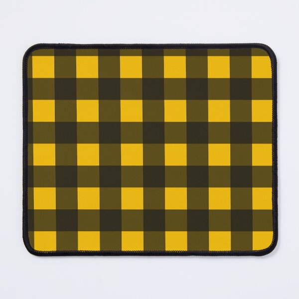 Item preview, Yellow and Black Buffalo Check Plaid designed and sold by ind3finite.