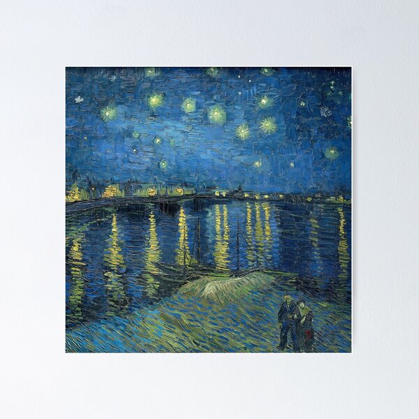 Item preview, Vincent Van Gogh Starry Night Over The Rhone Fine Art Painting designed and sold by StacySerra.