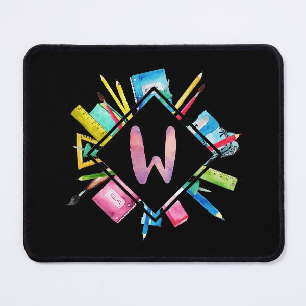 Item preview, Back To School Personalized Monogram Letter W designed and sold by MysticMagpie.