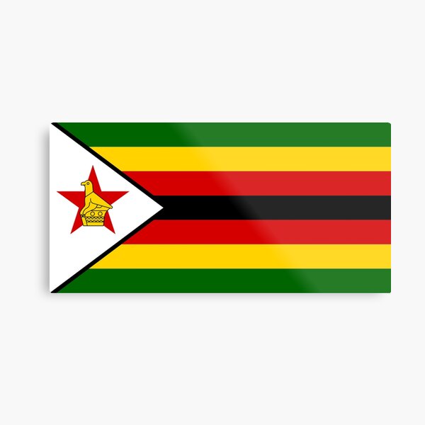 Zimbabwe Flag Metal Print
