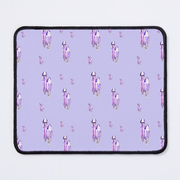 Item preview, Two Cluster Purple Amethyst crystal, watercolour crystal painting designed and sold by Goldstarwork.