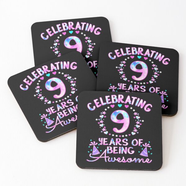 Item preview, Kids Celebrating 9 Years of Being Awesome! 9 Year Old Birthday designed and sold by fefego818x.